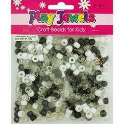 AussieSuperStore Jewellery Making Supplies Plastic Pony Beads Plastic Pony Beads | Jewellery Making & Beading Supplies | Beads for Kids 9323823202156 PJV18002